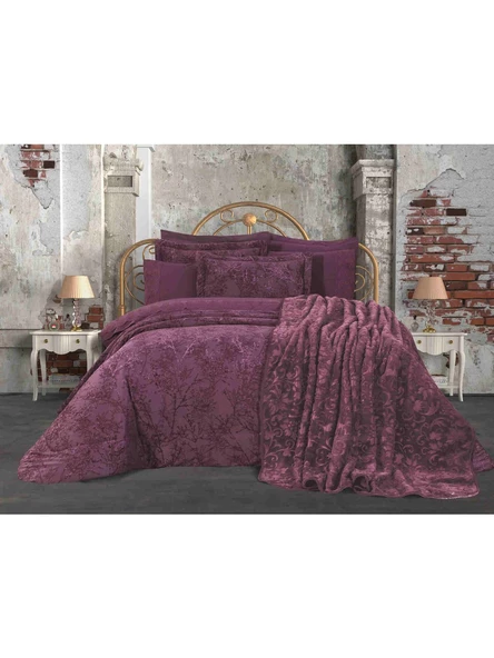 Özdilek Mürdüm Branch Çeyiz Seti 16 Parça 3054