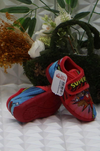 Fort Gzr 03375 Kırmızı Anaokulu Kreş Ev Erkek Çocuk Panduf Ayakkabı - 5