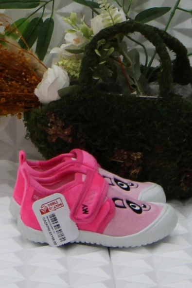 Fort Gzr 03198 Pembe Anaokulu Kreş Ev Kız Çocuk Panduf Ayakkabı - 2