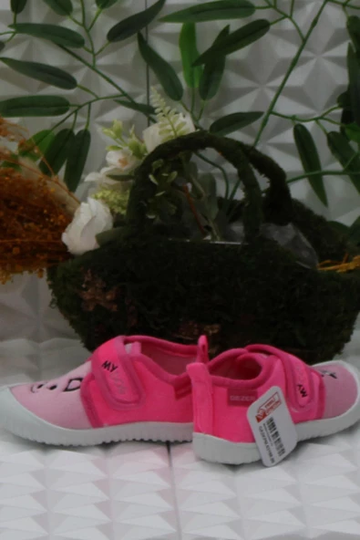 Fort Gzr 03198 Pembe Anaokulu Kreş Ev Kız Çocuk Panduf Ayakkabı - 4