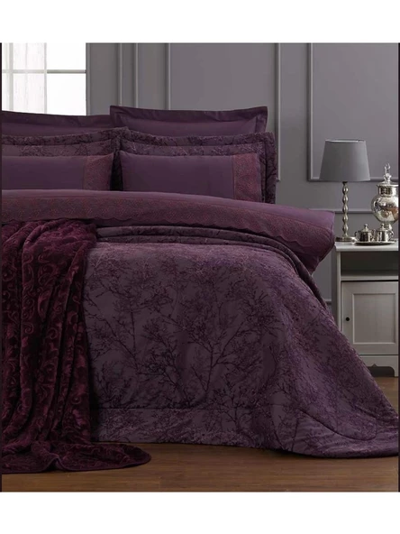 Özdilek Mürdüm Branch Çeyiz Seti 16 Parça 3054 - 2