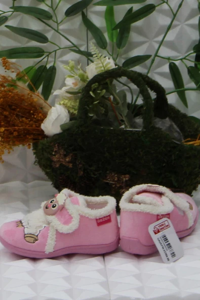 Fort Gzr 03366 Pembe Anaokulu Kreş Ev Kız Çocuk Panduf Ayakkabı - 4