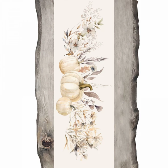 Sonbahar Serisi Balkabakları - Balkabağı Ranır- Runner 45 x 140cm.