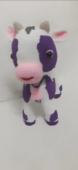 Milk İnek Amigurumi Organik Oyuncak - 2