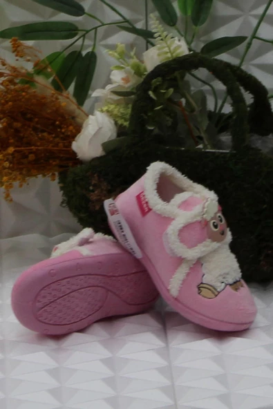 Fort Gzr 03366 Pembe Anaokulu Kreş Ev Kız Çocuk Panduf Ayakkabı - 5