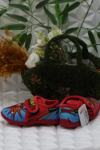 Fort Gzr 03375 Kırmızı Anaokulu Kreş Ev Erkek Çocuk Panduf Ayakkabı - 4