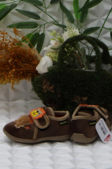 Fort Gzr 03365 Kahve Anaokulu Kreş Ev Erkek Çocuk Panduf Ayakkabı - 4