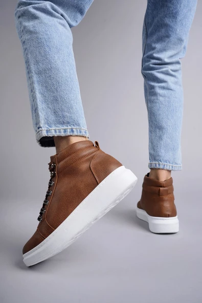 Stalvard Ottawa Bağcıklı Cilt Erkek Günlük Spor Bot BT Taba - 4