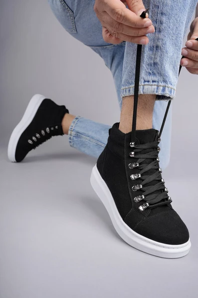 Stalvard Ottawa Bağcıklı Süet Erkek Günlük Spor Bot BT Siyah - 3