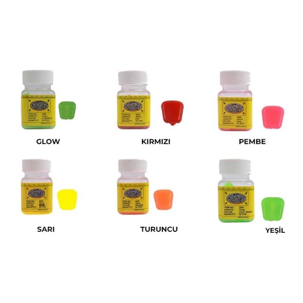 Mutant 3560 Pop Corn Aromalı 1cm 1,9gr Mısır Silikon Yem - Resim 2