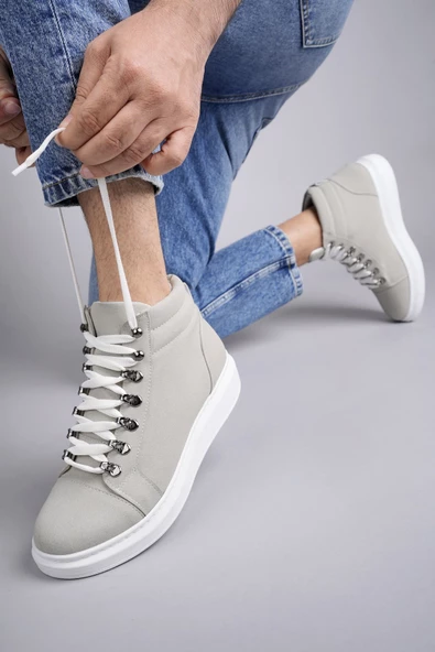 Stalvard Ottawa Bağcıklı Süet Erkek Günlük Spor Bot BT Gri - 3