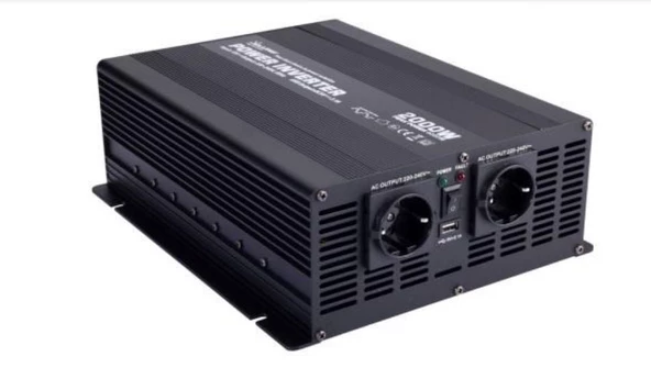 MAX DC-AC 24V 2000W Modifiye Sinüs Inverter - Resim 3