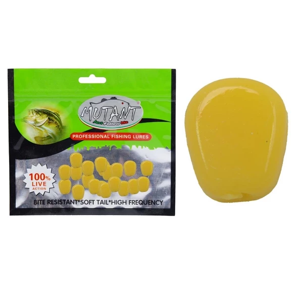 Mutant 3500 Pop Corn Aromalı 1cm 1,9gr Mısır Silikon Yem