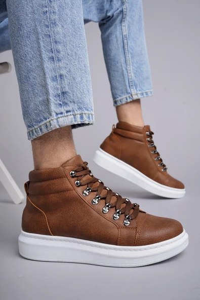 Stalvard Ottawa Bağcıklı Cilt Erkek Günlük Spor Bot BT Taba - 2