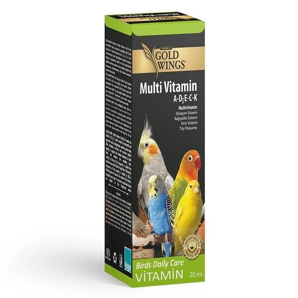 Gold Wings Premium Multivitamin (TÜY OLUŞUM DESTEK.) 20cc