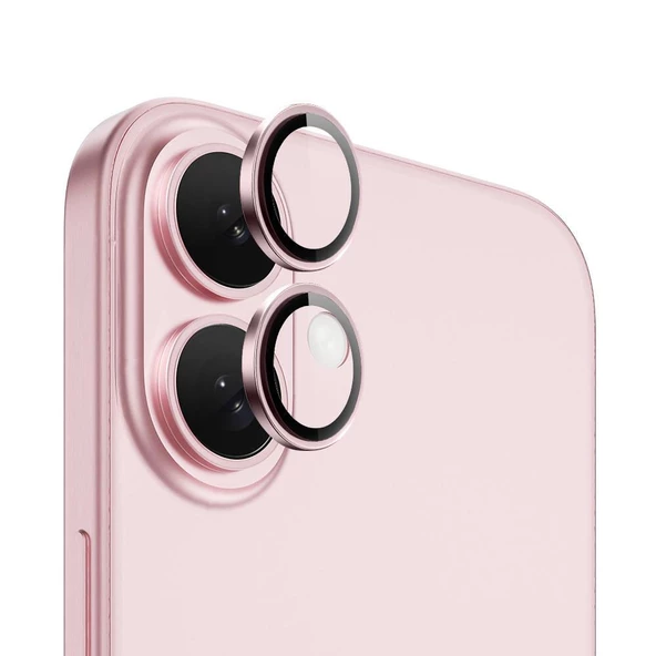 iPhone 16 Ve 16 Plus Lens Koruyucu Sapphire Çizilmeye Karşı Dayanıklı Safir Kamera Lens Koruyucu - Resim 3