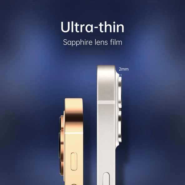 iPhone 16 Pro Ve 16 Pro Max Lens Koruyucu Sapphire Çizilmeye Karşı Dayanıklı Safir Kamera Lens Koruyucu - Resim 5