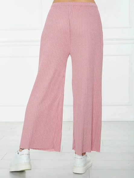 Likralı Bol Paça Rahat Kadın Pijama Altı Tek Alt 2027 - 7