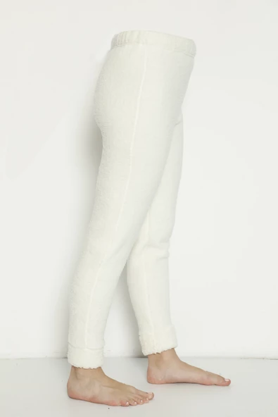 Cepsiz Lüx Pofuduk Polar Kışlık Pijama Altı cepsizpof - 9