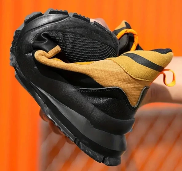BAUWELT Ultra Hafif Çelik Burun İş Güvenlik Botu Ortopedik Anti-slip Kaymaz,Delinmez Taban - 5