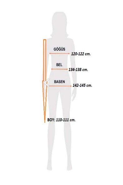 Büyük Beden Dantel Yaka Uzun Kollu Kadın Gecelik (Battal Gecelik) 1610 - 9