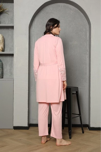 Lohusa & Hamile Gecelik Sabahlık Takım 1036 - 4