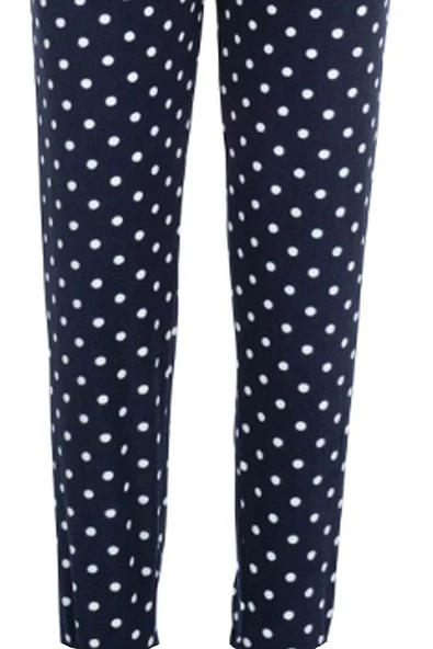 Lüx Polar Cepli Kışlık Kadın Pijama Altı Tek Alt ra1 - 7