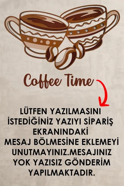 Veraart Işıklı 3 Katmanlı Kişiye Özel Kahve Fincanı Figürlü Tablo Mutfak ve Cafe Duvar Dekorasyonu - 8