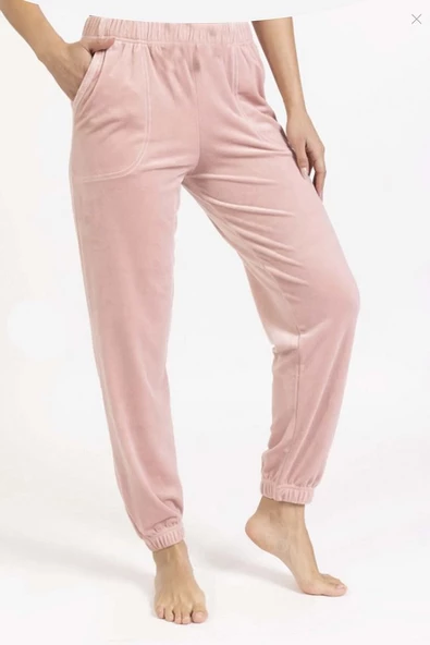 Yumoş Kadife Kışlık Cepli Kadın Eşofman Altı 2072 - 4