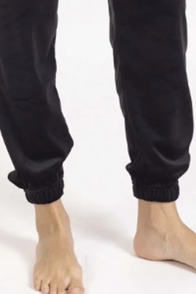 Yumoş Kadife Kışlık Cepli Kadın Eşofman Altı 2072 - 2