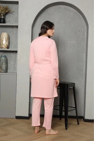 Lohusa & Hamile Gecelik Sabahlık Takım 1037 - 3