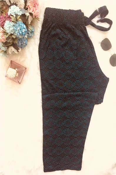 Lüx Cepli Viskon Kadın Kapri & Bermuda k12 - 2
