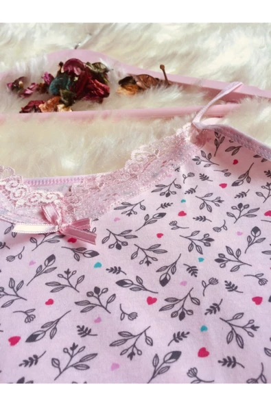 Kadın Dantelli Atlet Külot Slip Takım - 2