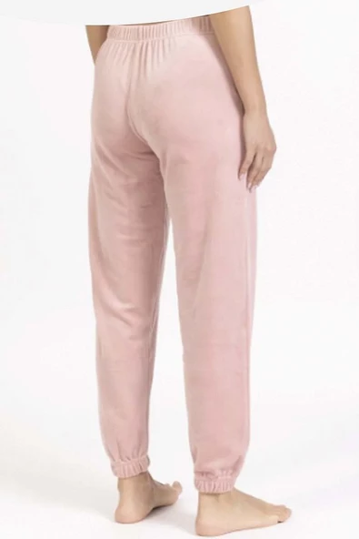 Yumoş Kadife Kışlık Cepli Kadın Eşofman Altı 2072 - 5