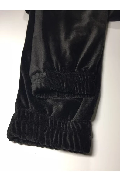 Yumoş Kadife Kışlık Cepli Kadın Eşofman Altı 2072 - 3