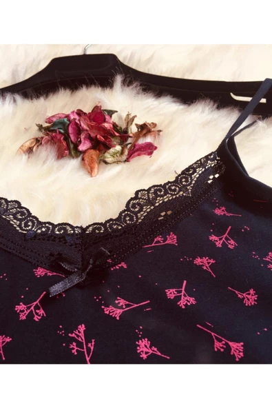 Kadın Dantelli Atlet Külot Slip Takım - 2