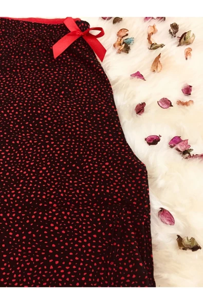 Cepsiz Viskon Yazlık Kadın Pijama Altı - 2