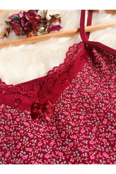 Kadın Dantelli Atlet Külot Slip Takım - 2