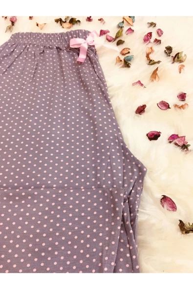 Cepsiz Viskon Yazlık Kadın Pijama Altı - 2