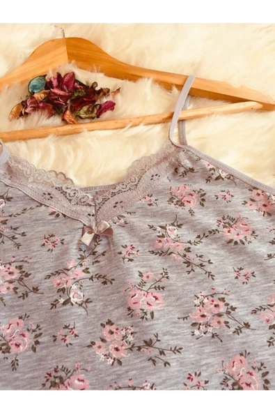 Altınay Kadın Dantelli Atlet Külot Slip Takım A8 - 2