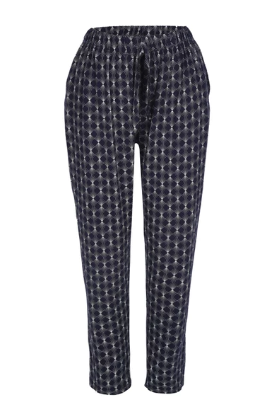 Lüx Battal Beden Cepli Viskon Yazlık Pijama Altı ze19 - 2