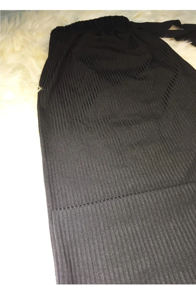 İspanyol Paça Cepsiz Viskon Kadın Pijama Altı is4 - 2