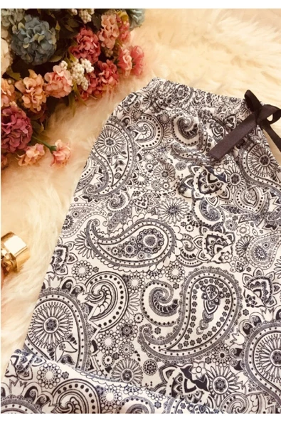 Cepsiz Yazlık Kadın Pijama Altı B19 - 2