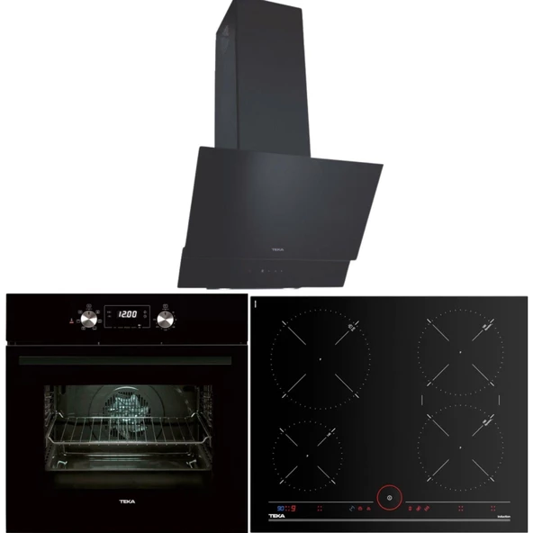 Teka Siyah Ankastre Set ( ATV 60 BK- HAK 625 BK- IT 6450 )