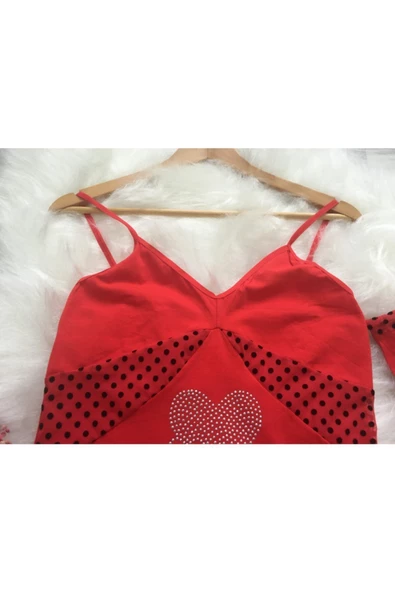 Lilitime 741 Taşlı Siyah Kadın Şort Takım - 4