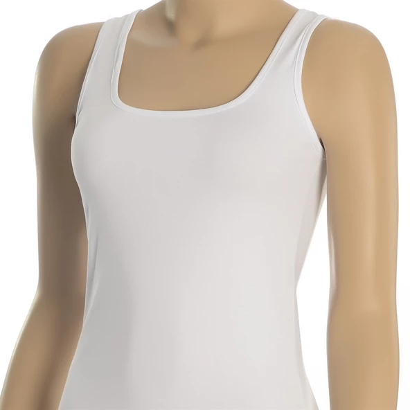 Koyu Pembe Geniş Askılı Kadın Atlet - 6