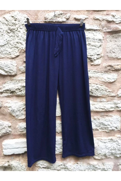 İspanyol Paça Cepsiz Viskon Kadın Pijama Altı is5 - 3
