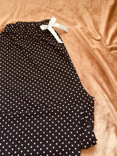 Cepsiz Viskon Yazlık Kadın Pijama Altı V41 - 2