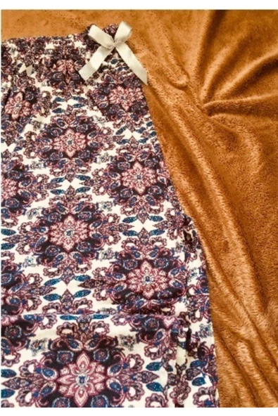 Cepsiz Viskon Yazlık Kadın Pijama Altı V40 - 2