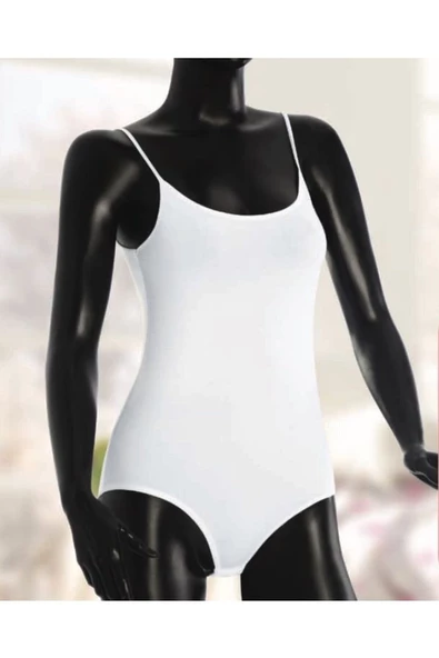 Kadın Siyah Ip Askılı Çıtçıtlı Body - 2